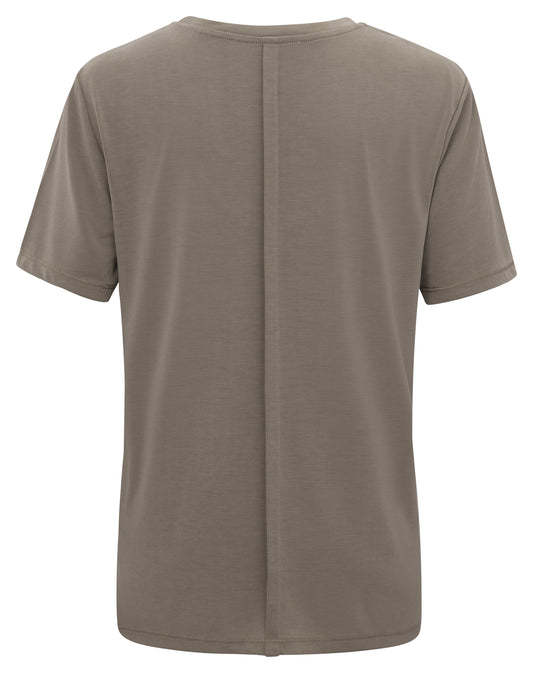 T-Shirt With Rounded V-Neck (More Colours)