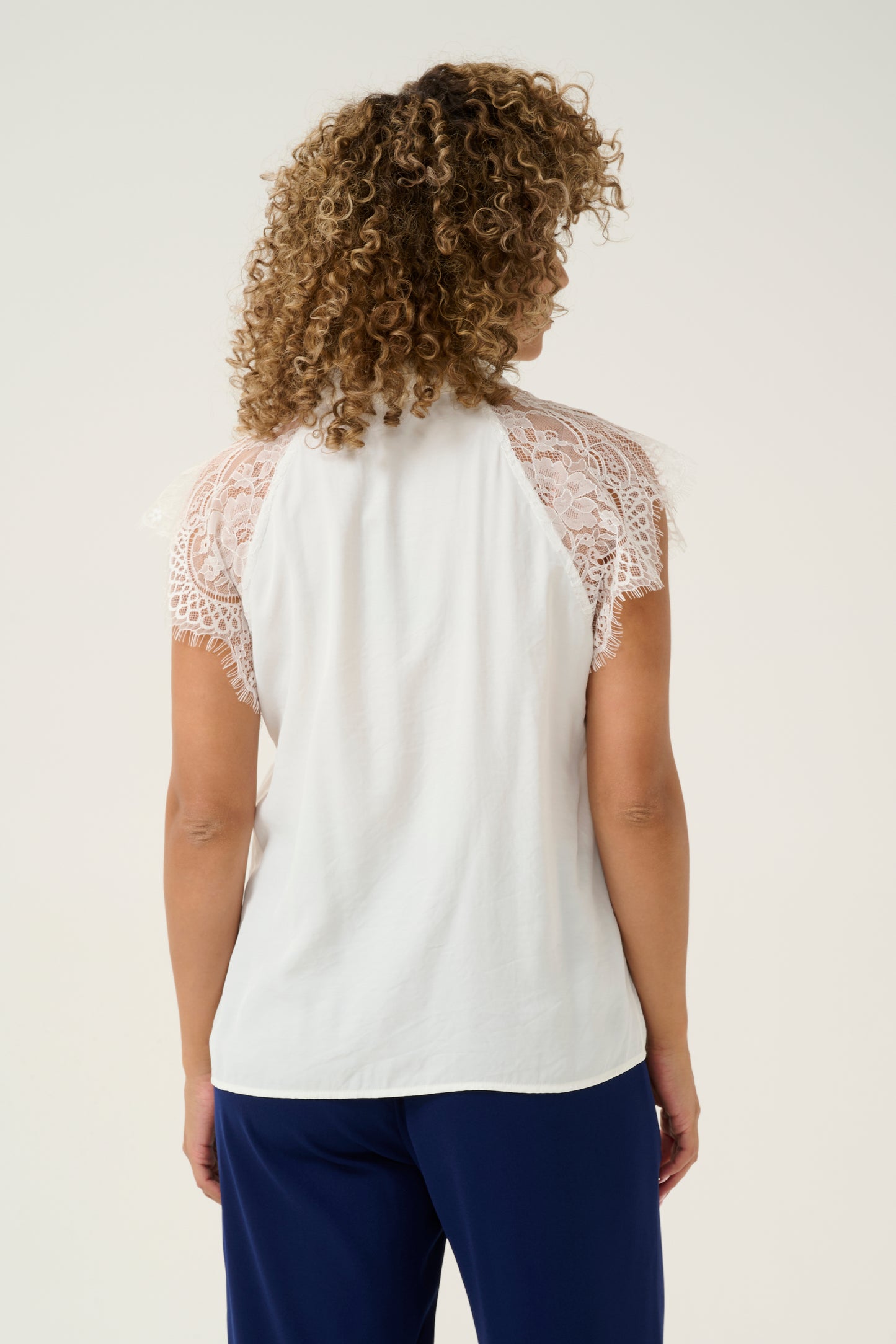 CRNola Lace Blouse in Snow White