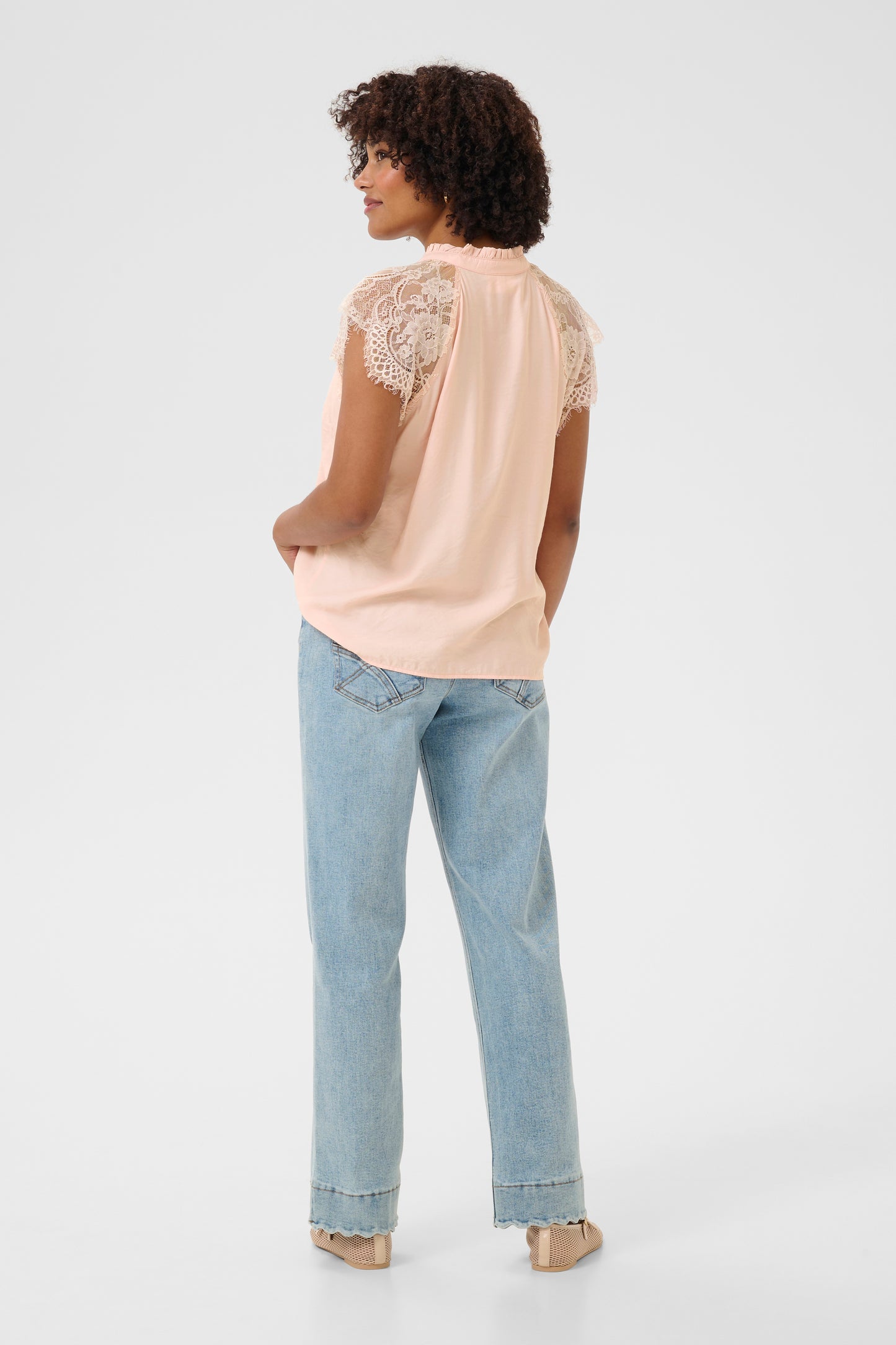 CRNola Lace Blouse in Sepia Rose