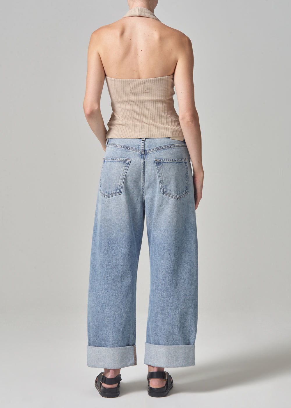 Ayla Baggy Cuffed Crop In Gemini