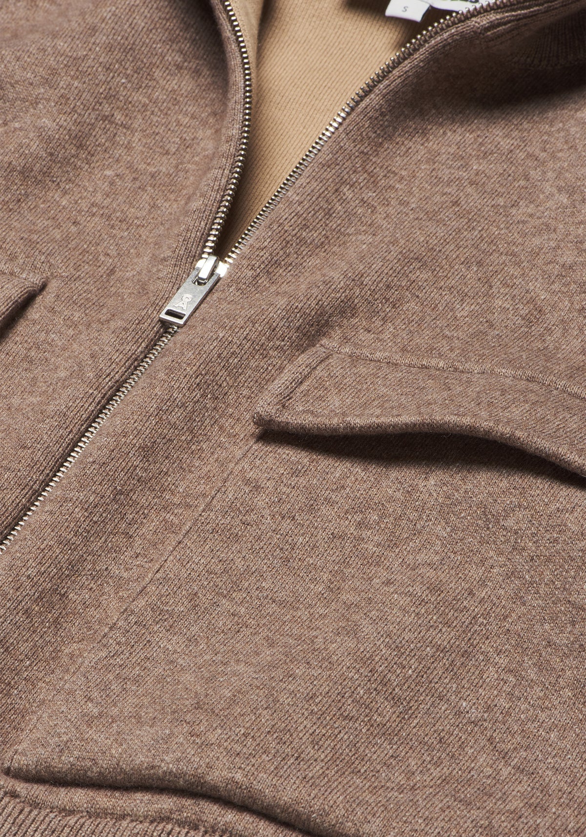 JOANIAAS CARDIGAN MADE OF ORGANIC WOOL MIX- Cinnamon Dust Melange