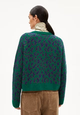 DILIRIAA LEOPAA SWEATER MADE OF RECYCLED ORGANIC WOOL MIX
