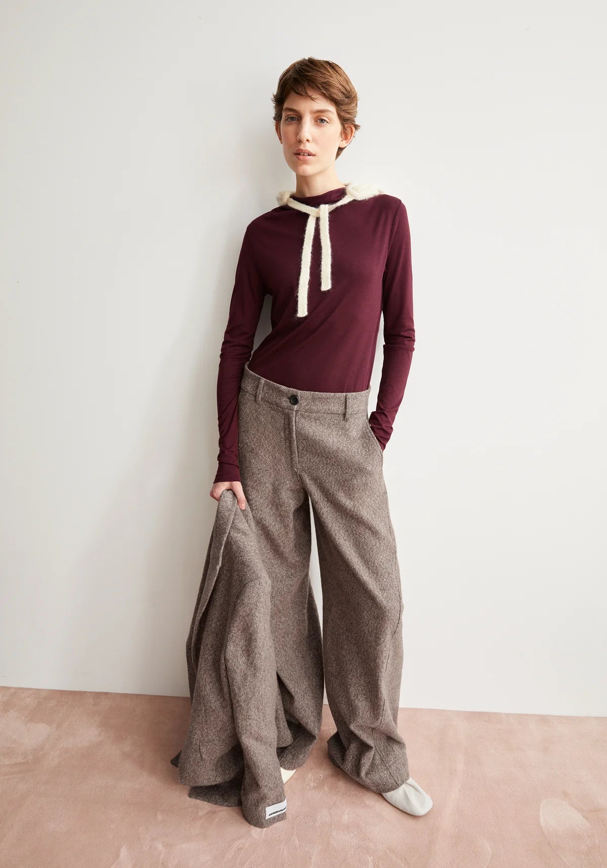 Calunaa Shirt in Dark Cranberry