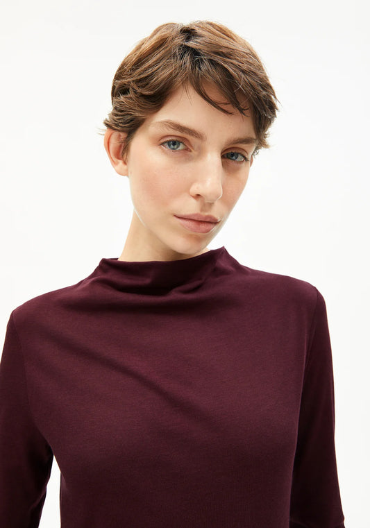 Calunaa Shirt in Dark Cranberry