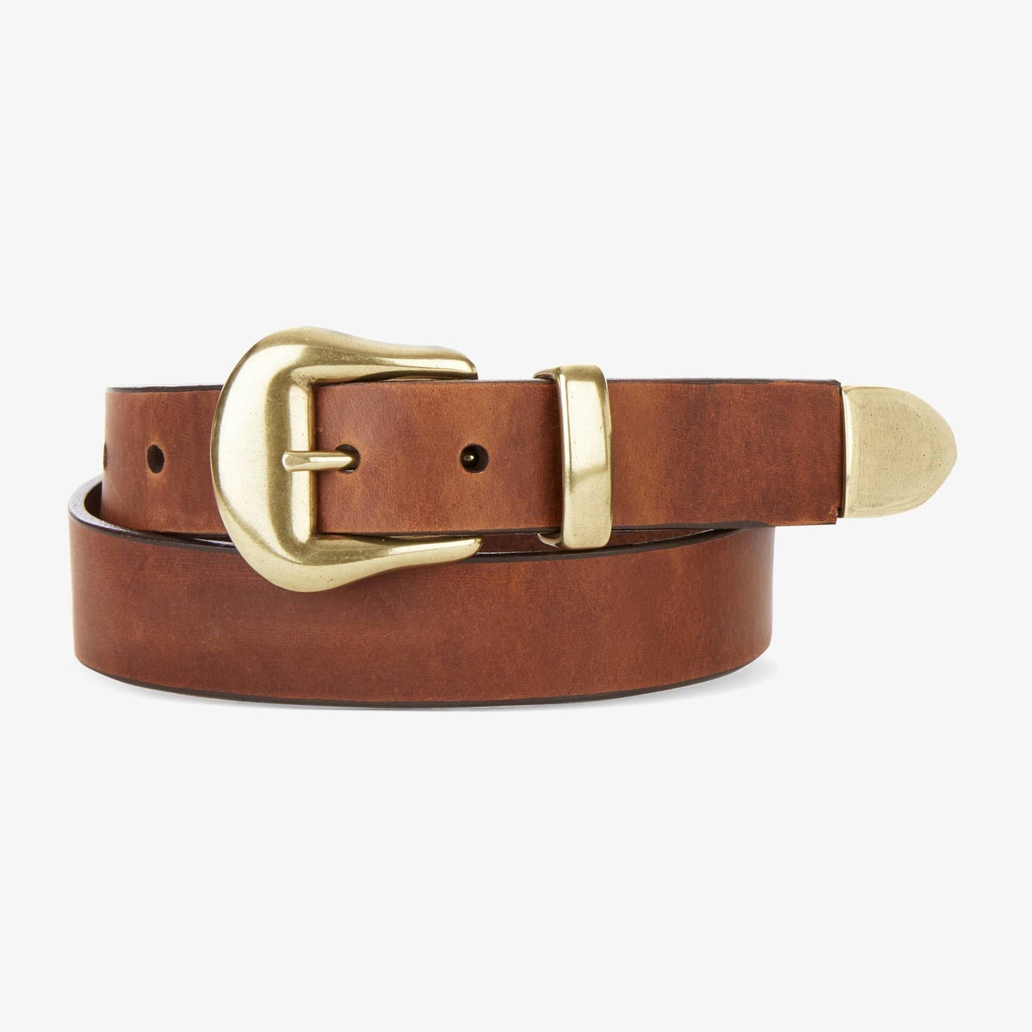 Joelle Bridle Leather Belt - Brandy