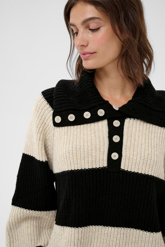 SimraPW Pullover in French Oak & Black