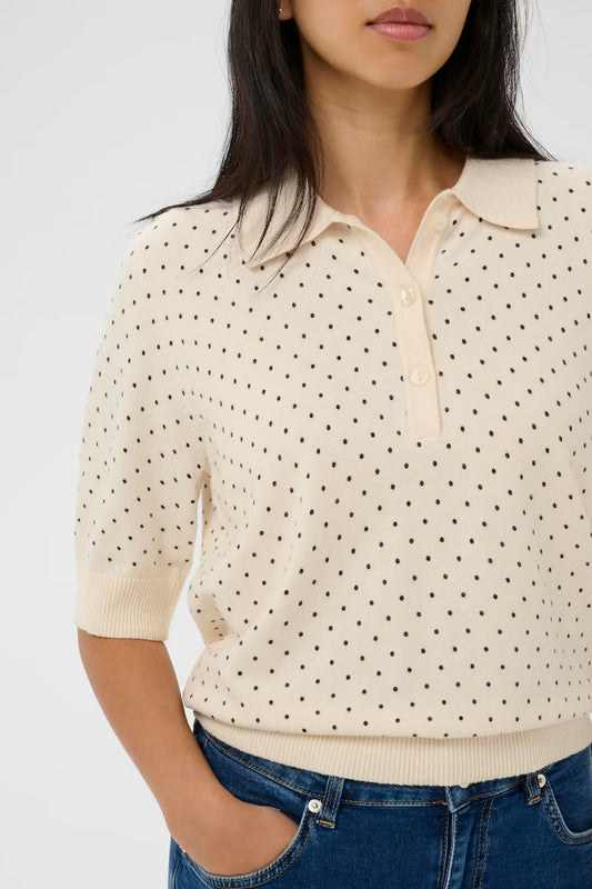 AnettiPW Pullover - Dark Navy Dot