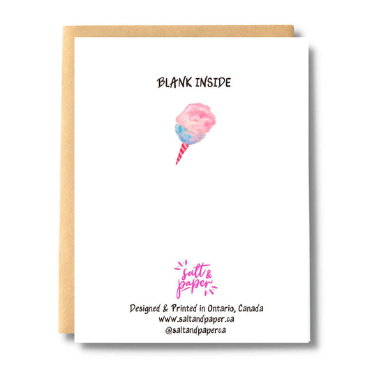 Cotton Candy Happy Birthday Card: With Card Clasp