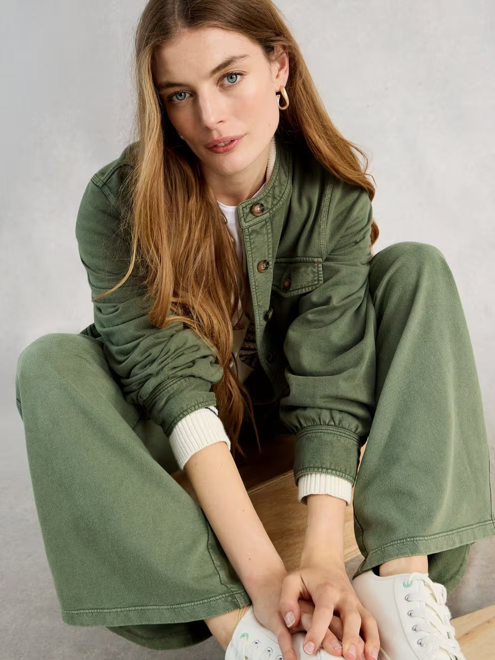 Demi Utility Jersey Jersey Jacket