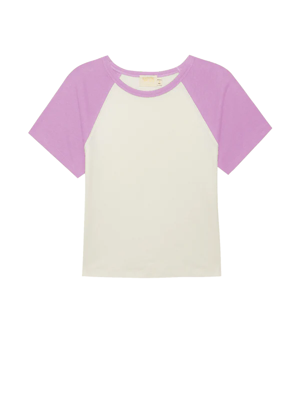 Bobbie Baseball Tee - Violet