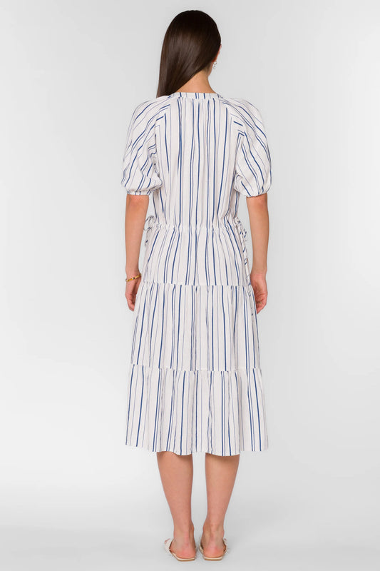 Cassie Blue Stripe Dress