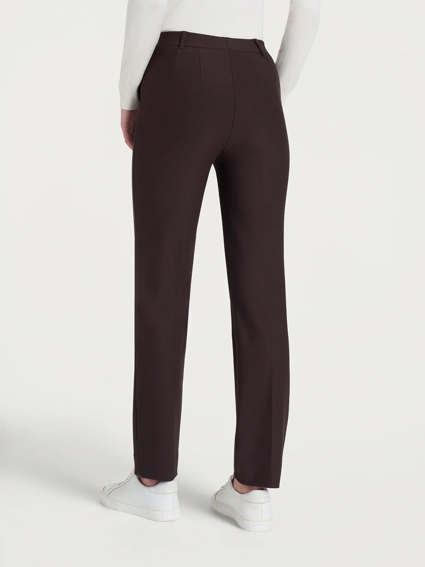 Straight Pant with Pockets in Chocolate Torte