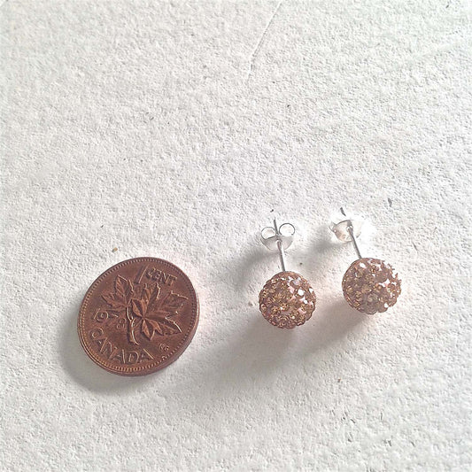 Novasphere Ball Stud Earrings in Rose Gold