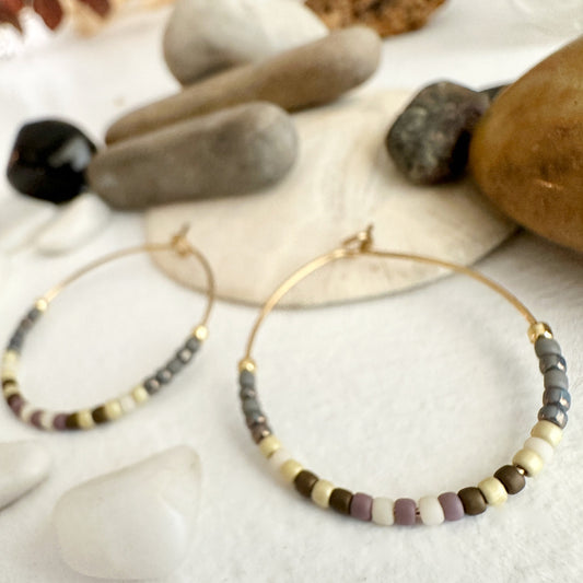 Memphre Hoop Earrings in Canoe Lake