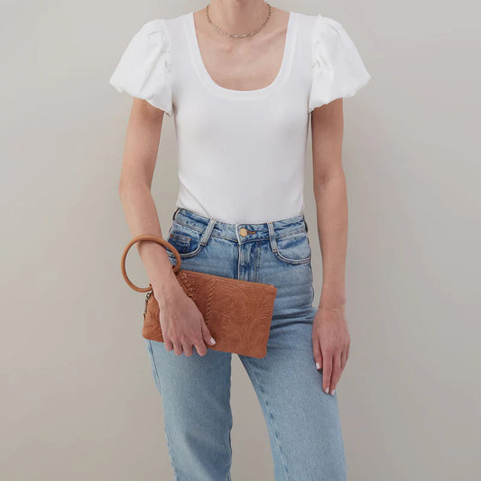Sable Wristlet- SADDLE