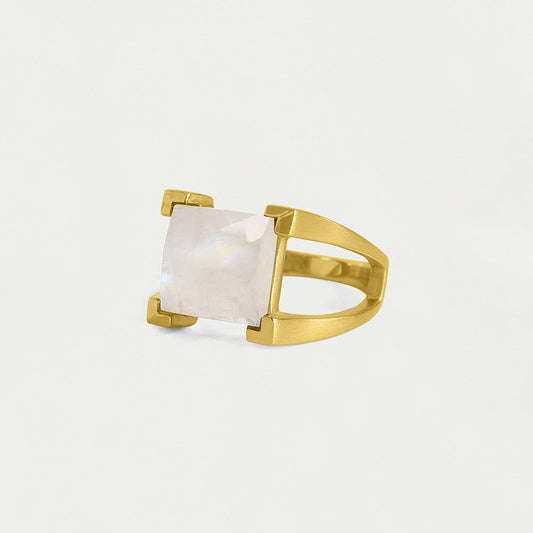 Mini Plaza Ring- Moonstone size 8
