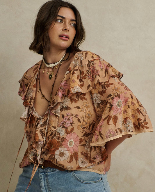 Stealing Beauty Short Sleeve Blouse