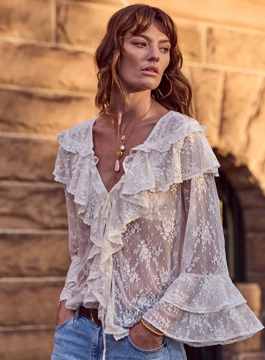 Labyrinth lace blouse