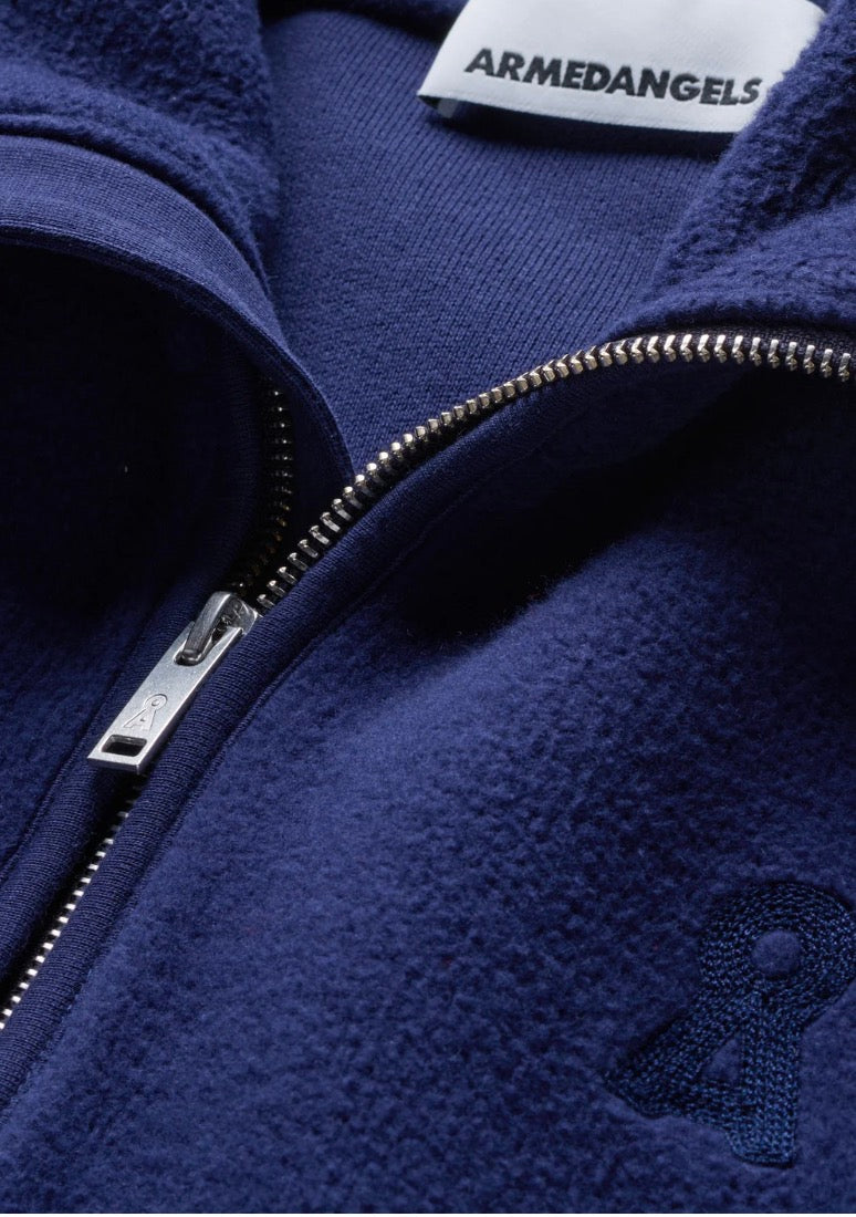 Haarleenaa Cotton Fleece Sweatshirt - Tinted Navy