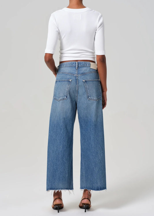 Ayla Raw Hem Crop In Solano