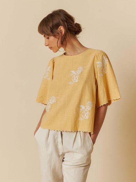 Butterfly Sleeve Blouse