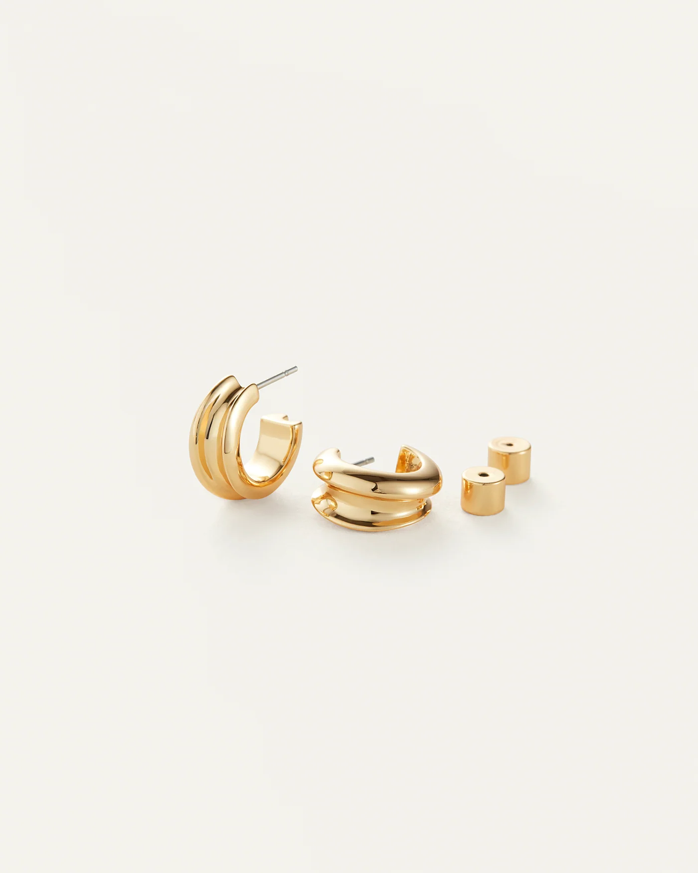 Mini Lennon Hoops - Gold