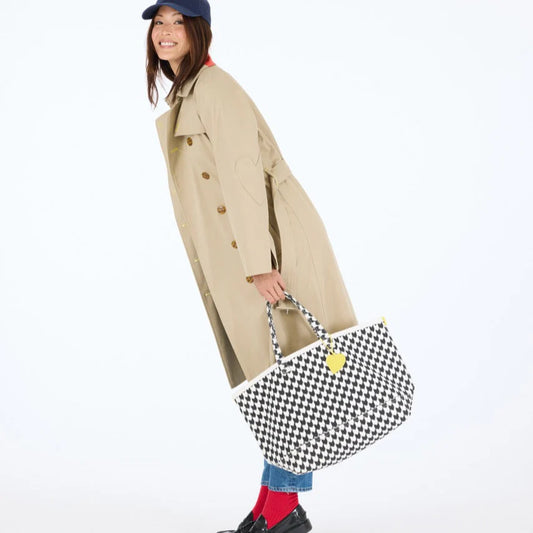 KR Heart in Check Tote