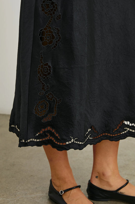 McKenna Dress - Black Eyelet