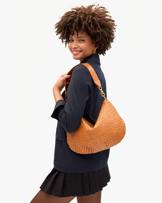 Moyen Messenger - Natural Woven Checker