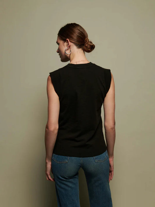 Patti Muscle Tank in Black