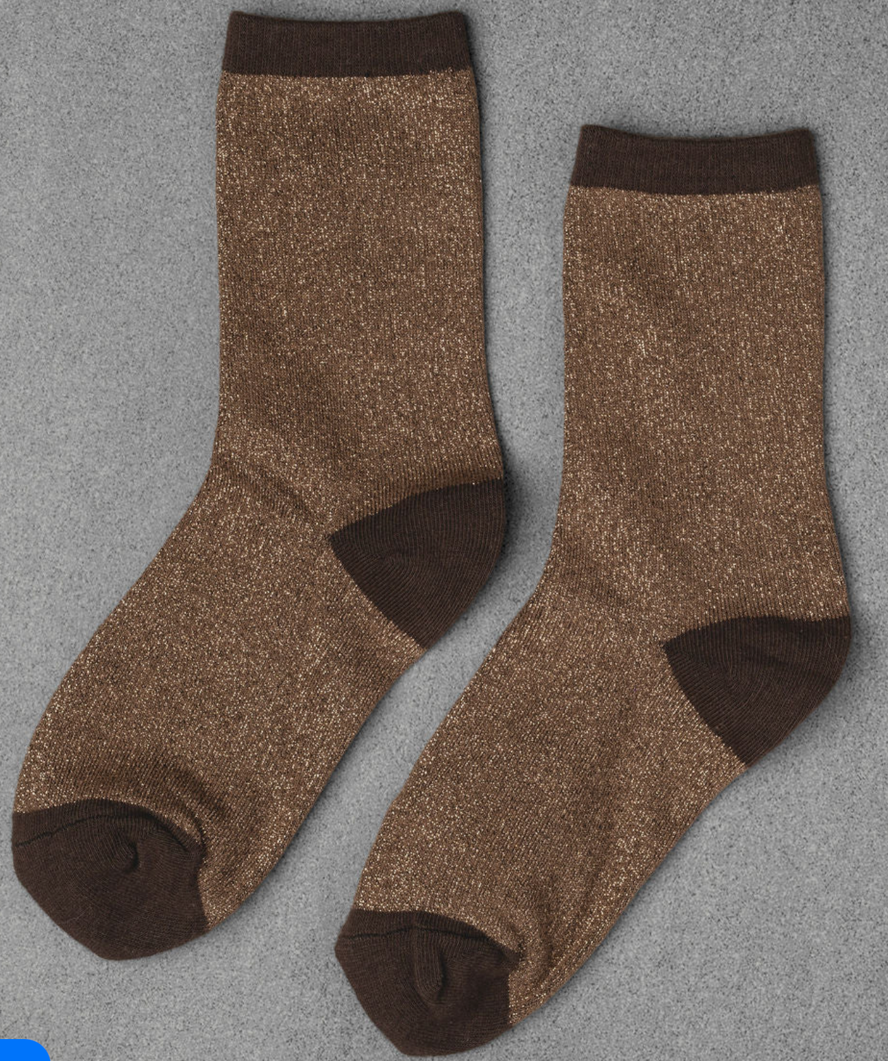 Glitter Socks in Walnut