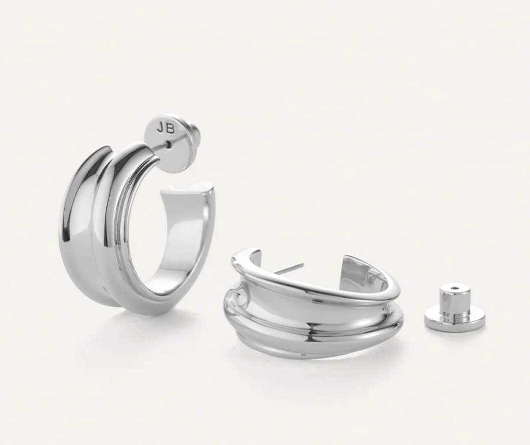 Lennon Hoops - Silver