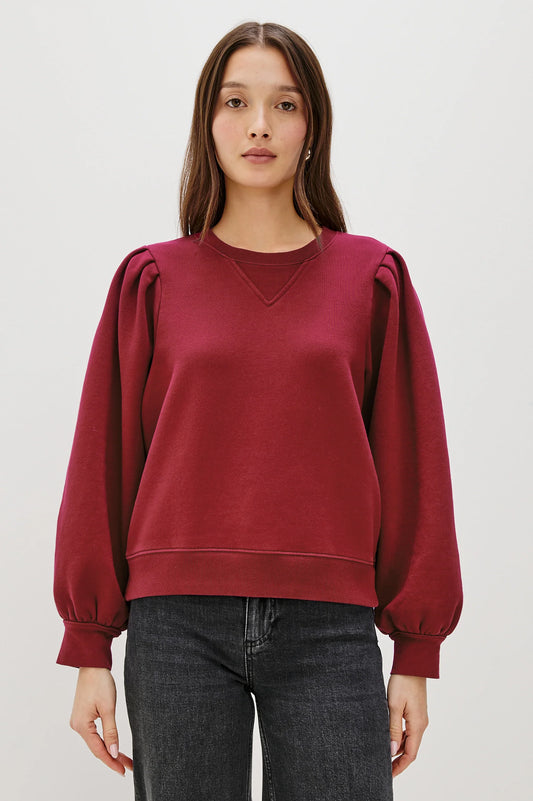 Tiffany Sweatshirt in Merlot