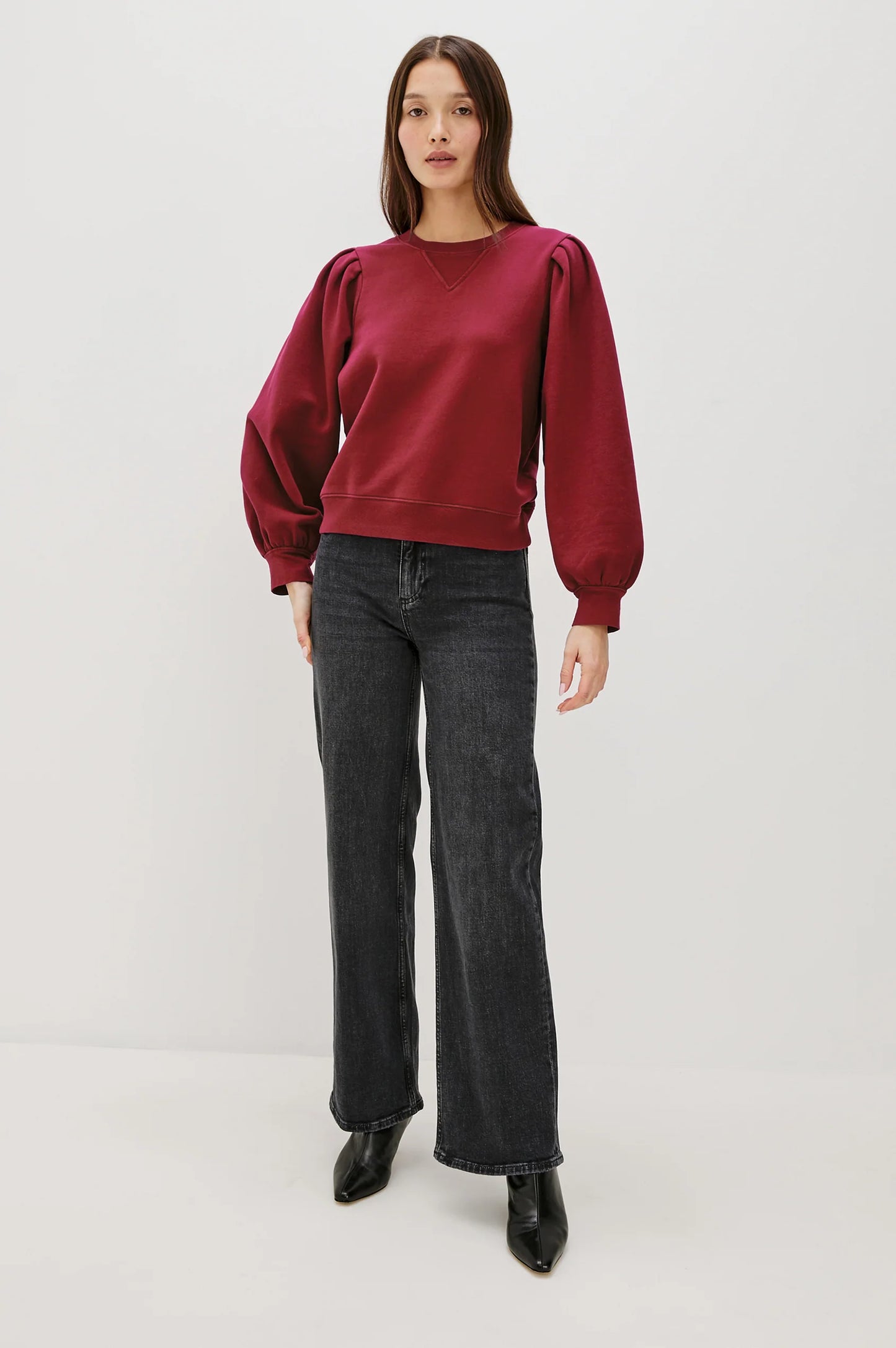 Tiffany Sweatshirt in Merlot