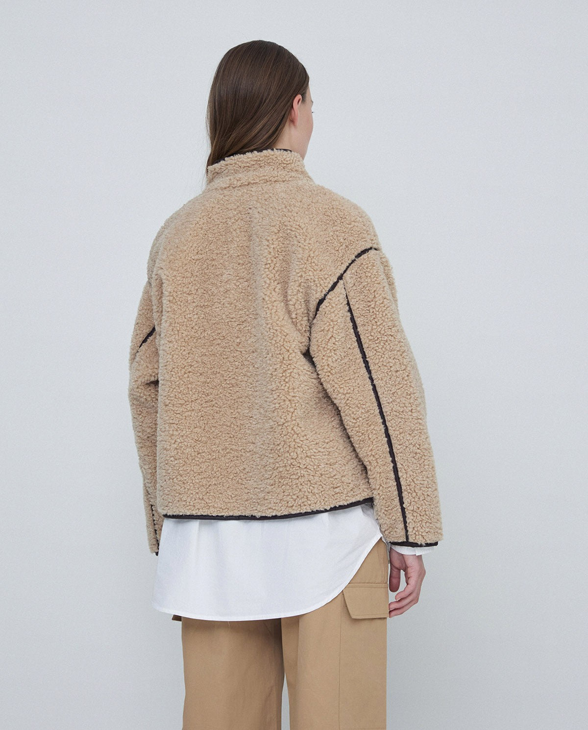 SHEARLING JACKET BEIGE