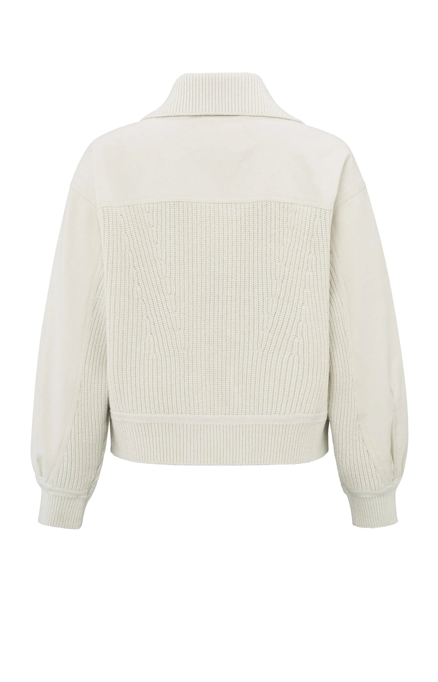 Cardigan with textured details and classic collar