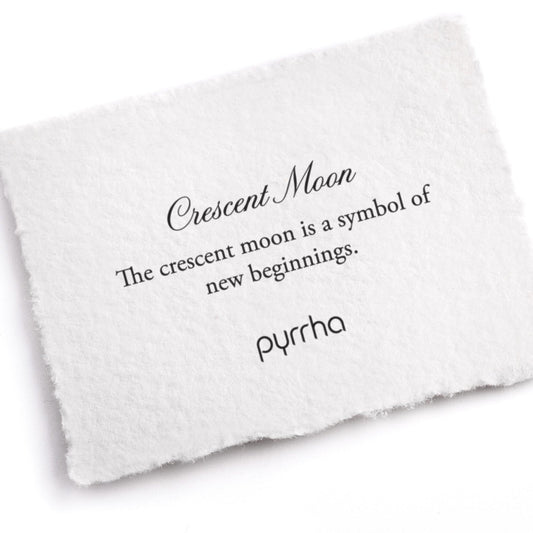 Crescent Moon Symbol Stud