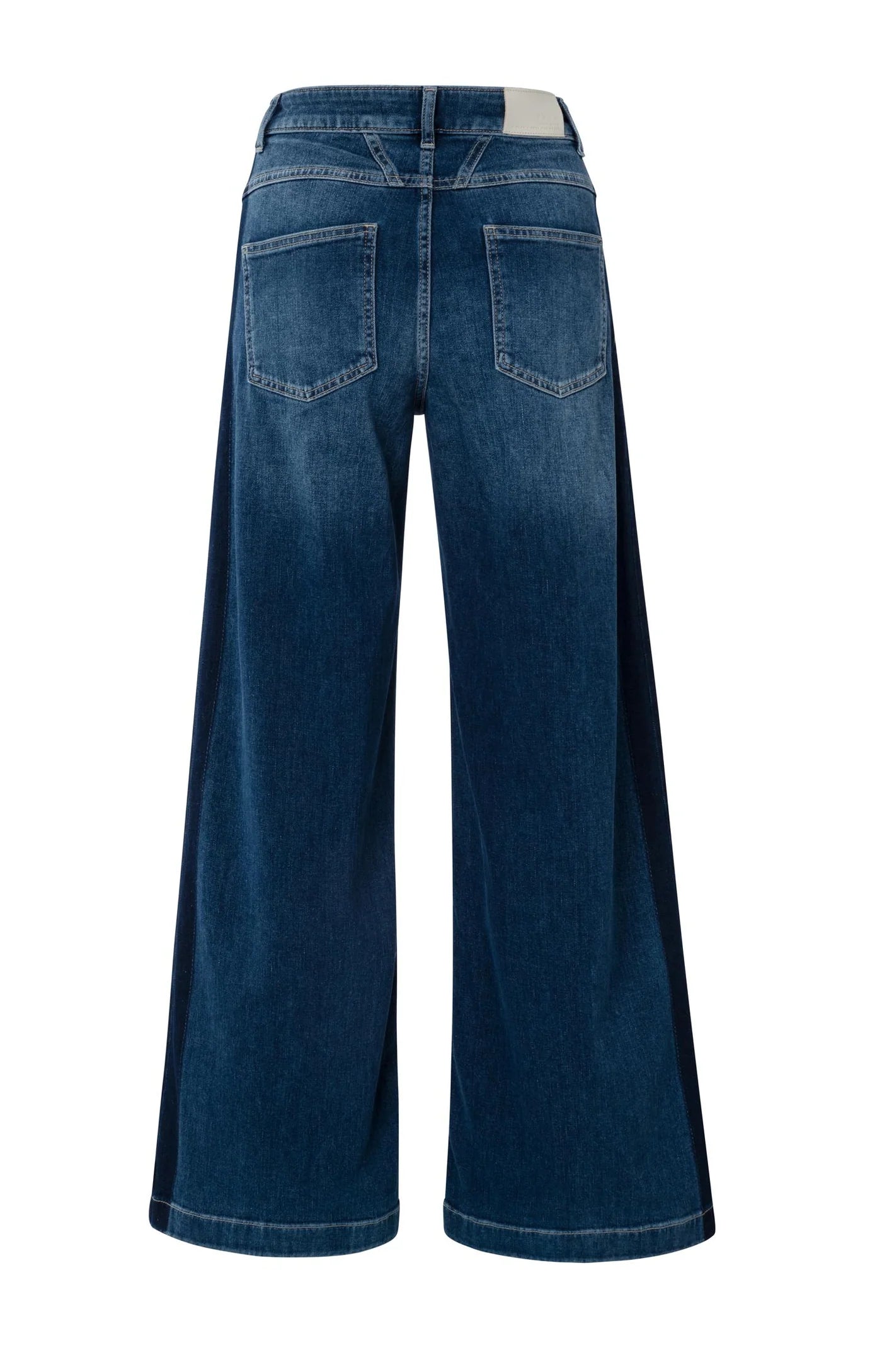 High Waist Jeans with Tape Detail