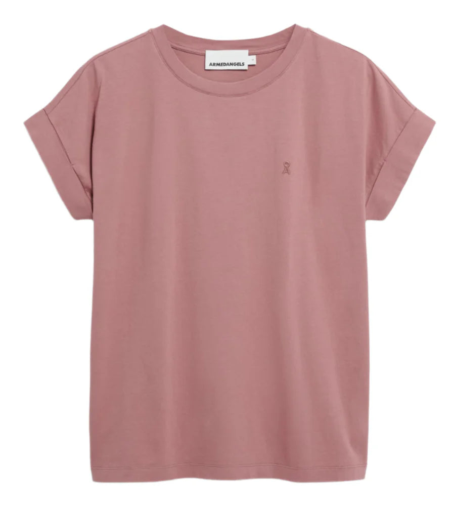 IDAARA STRIPES Organic Cottton- Light Berry