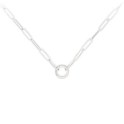 Large Paperclip Chain with Talisman Clip