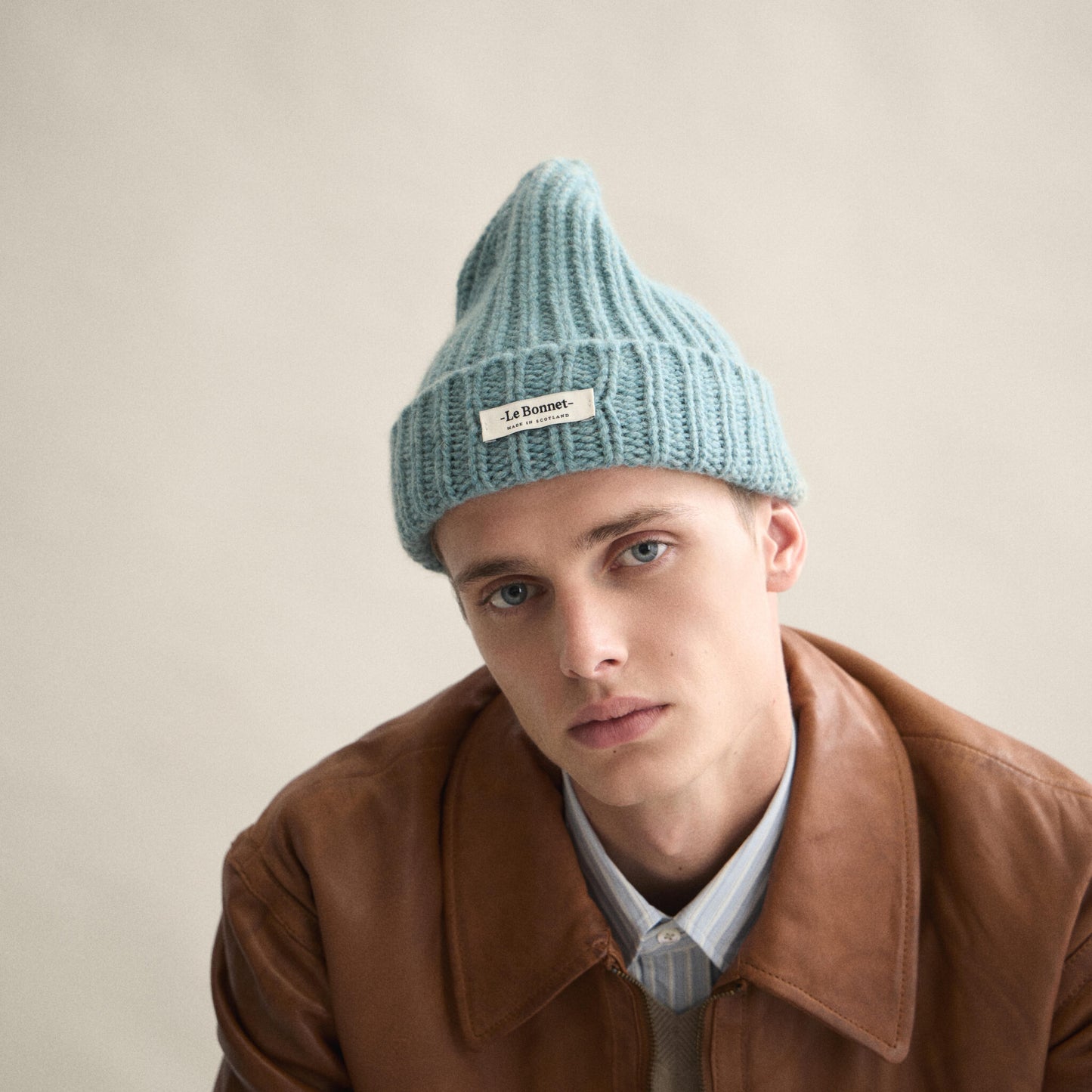 Logo Beanie in Basil