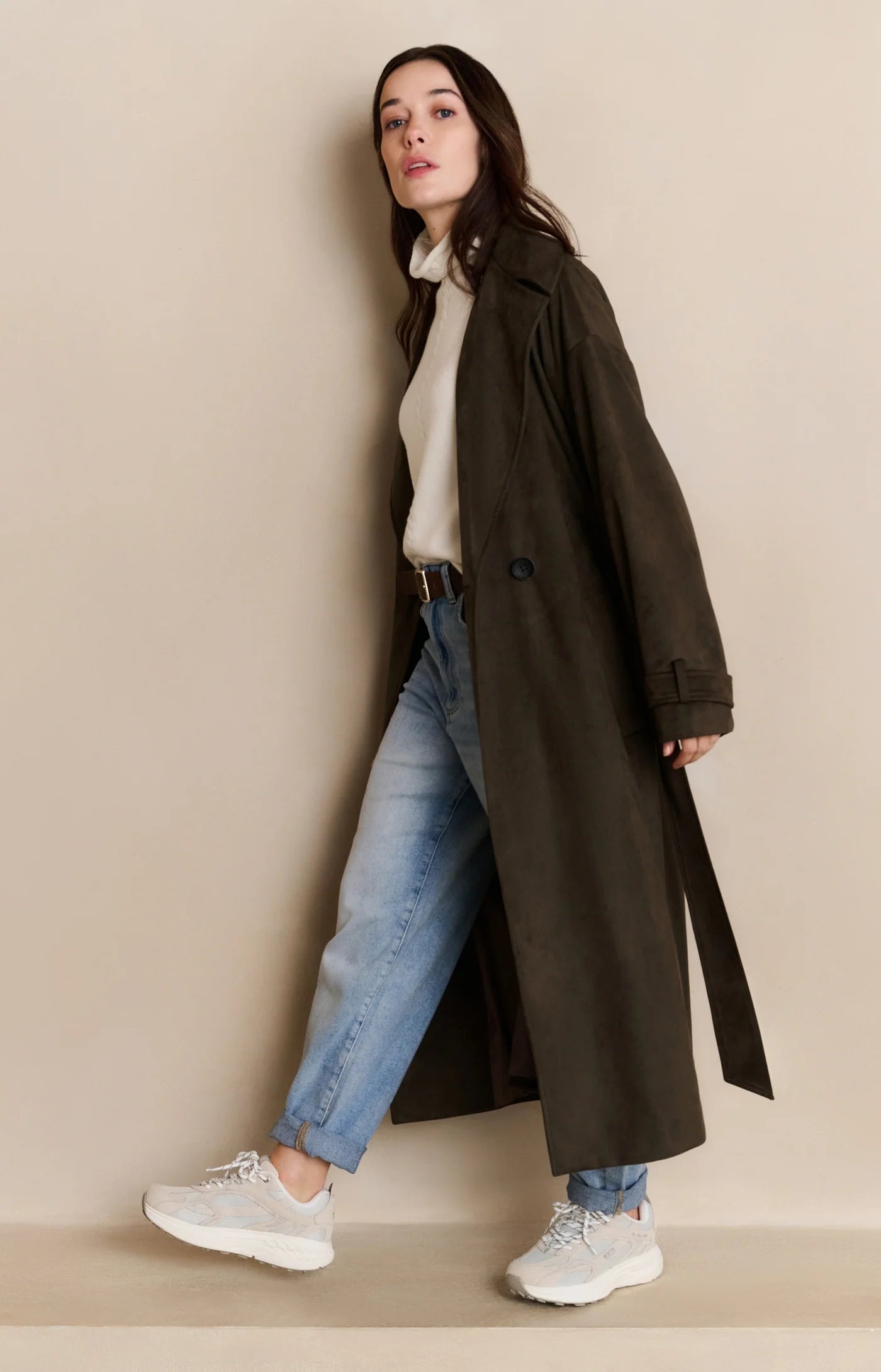 Long Suedine Coat