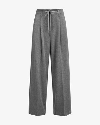 Addison Trouser in Stone Grey Melange