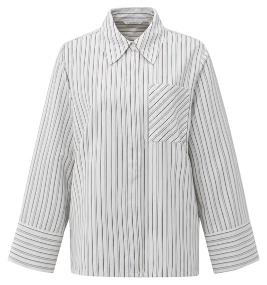 Striped Soft Oversized Blouse