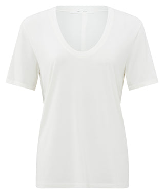 T-Shirt With Rounded V-Neck (More Colours)
