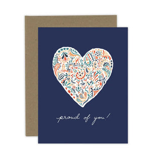 Proud of You Card | Congratulations | Celebration - Kraft
