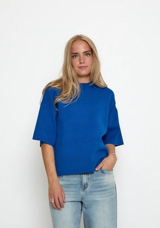 MSLUPI KNIT T-SHIRT - LAPIS BLUE