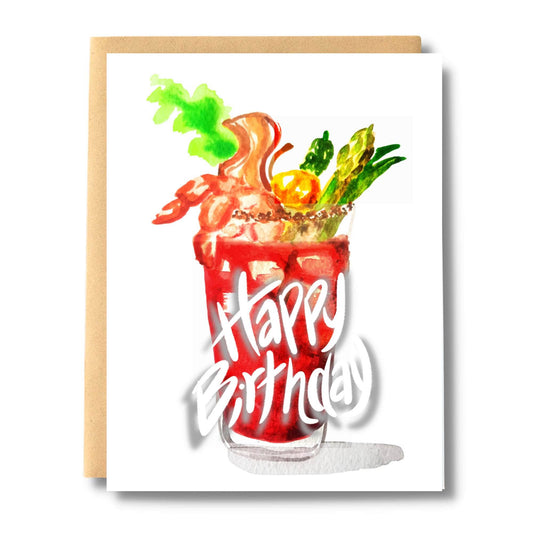 Happy Birthday Caesar Recipe Card: With Card Clasp