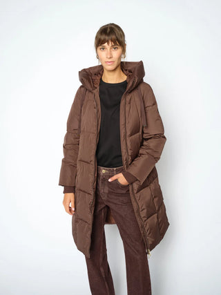 MMNova Square Down Coat in Bracken