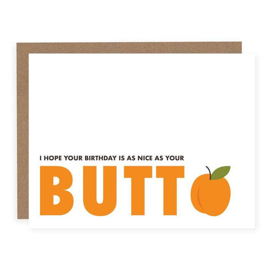 Birthday Butt Card | Funny Birthday Card